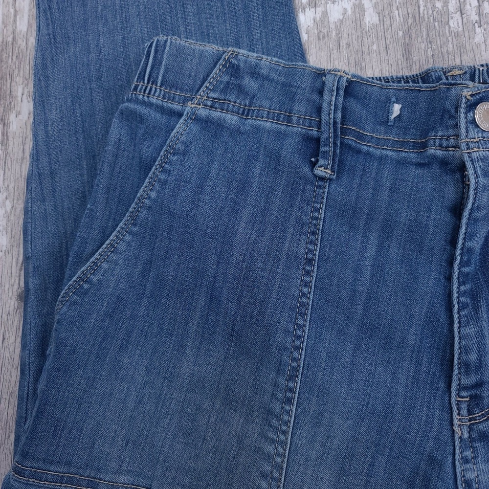 Judy Blue Pull On Jeans Womens 14W Blue Denim High Rise Patch Pocket Stretch - Picture 5 of 9